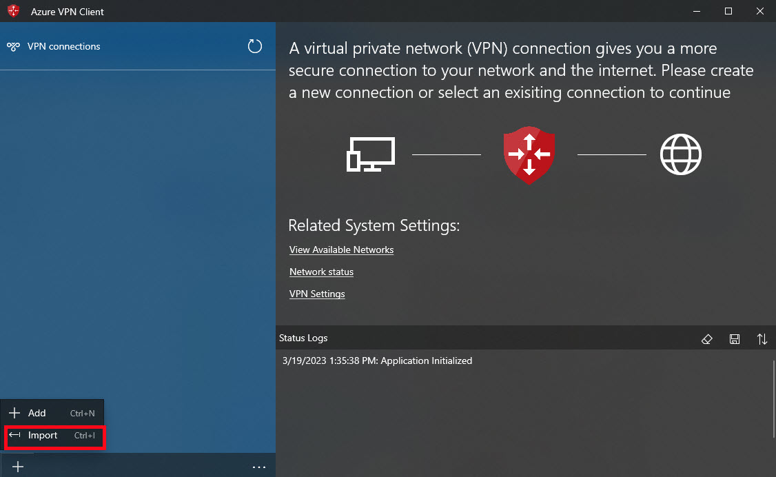 Screenshot of Azure Signin