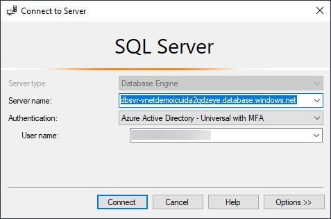 Screenshot of Azure Signin